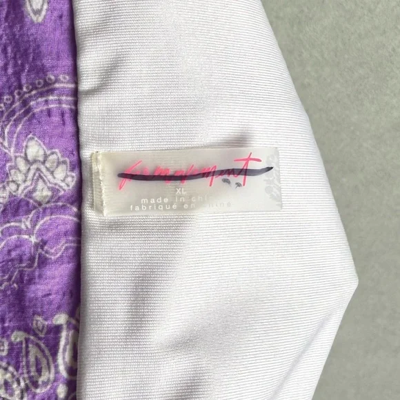 Free People Movement FP The Way Home Purple Floral Shorts size XL - Picture 4 of 9